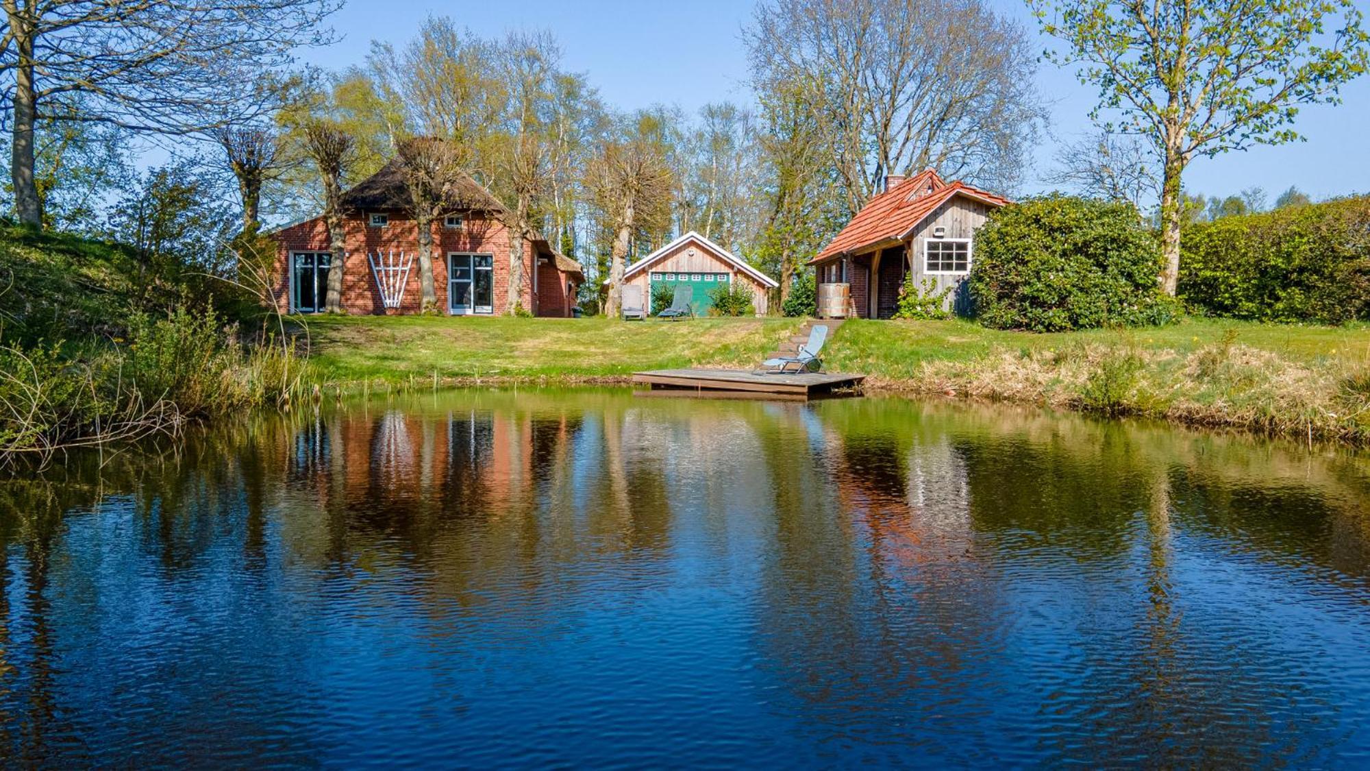 Reetdach Ostfriesenhaus Villa Sudbrookmerland Ngoại thất bức ảnh